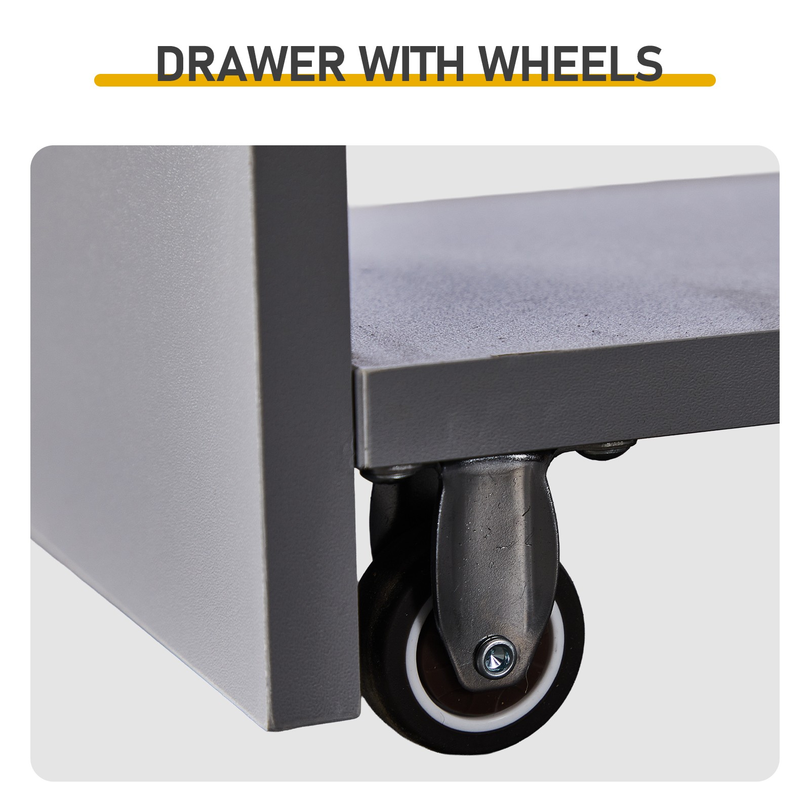 Gray Particleboard with Melamine Veneer Two-drawer Low Cabinet Bathroom Vanity