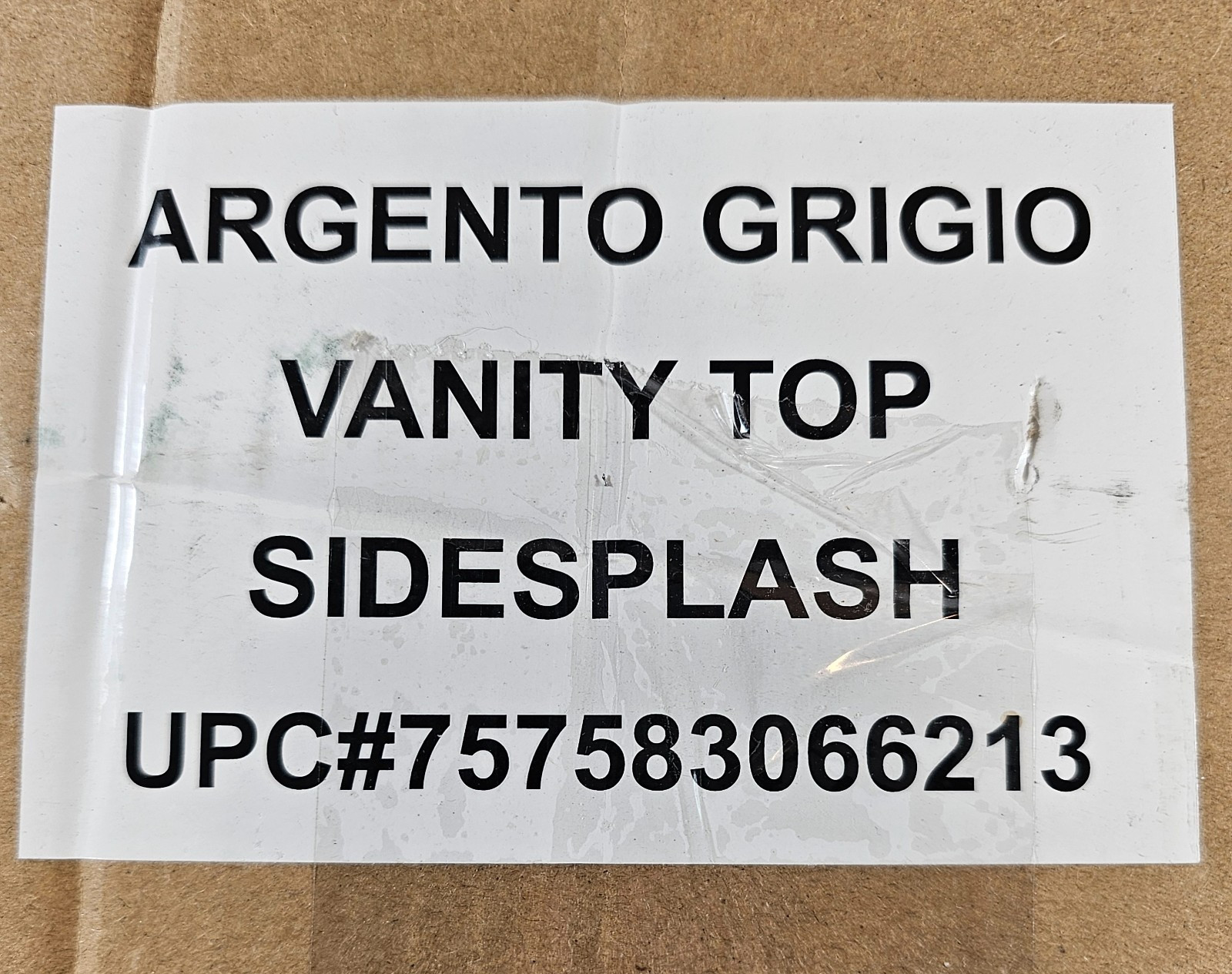 A&A Surfaces 21″ Granite Vanity Sidesplash Argento Grigio Gray New