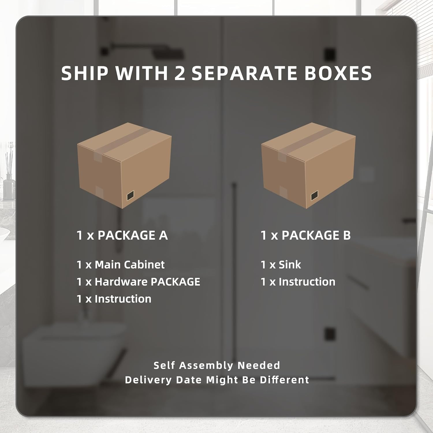 18” Bathroom Vanity and Sink Combo for Small Space, Wood Storage Bathroom Cabine