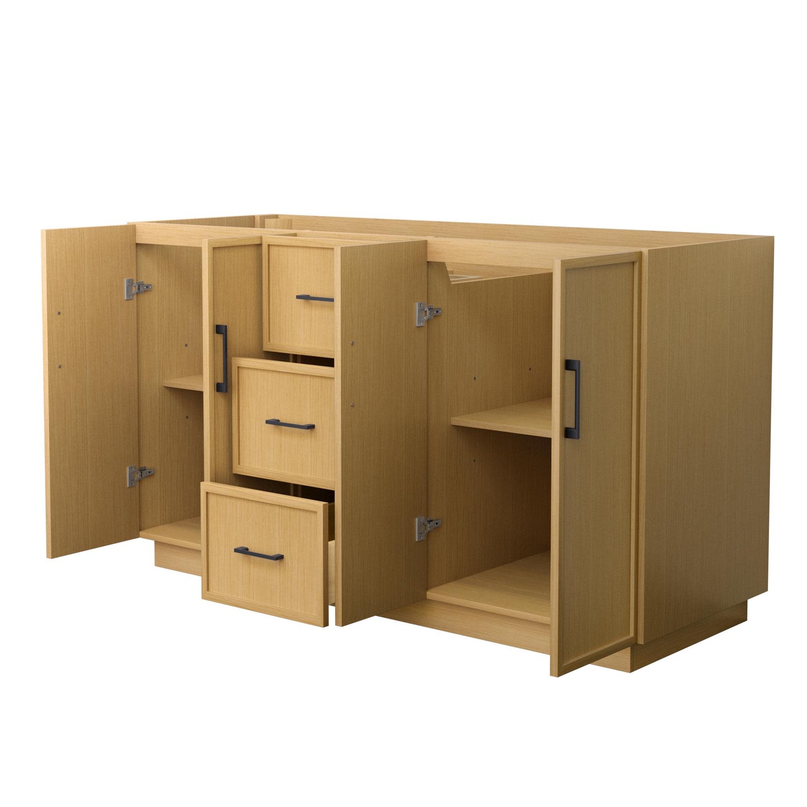 Wyndham Collection WCH7474-60D-CXSXX-MXX Elan TK 60″ Double – Light Oak /