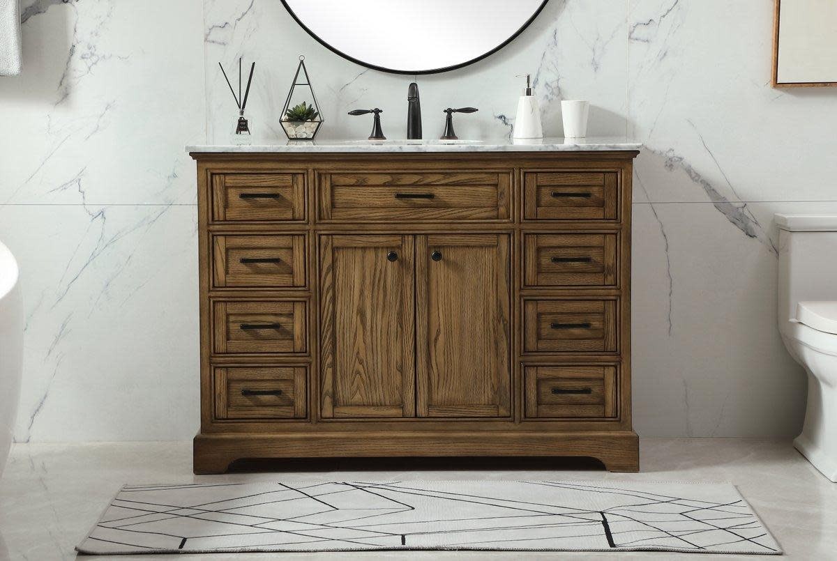 Elegant Lighting VF15048WH Americana 48″ – Natural Wood