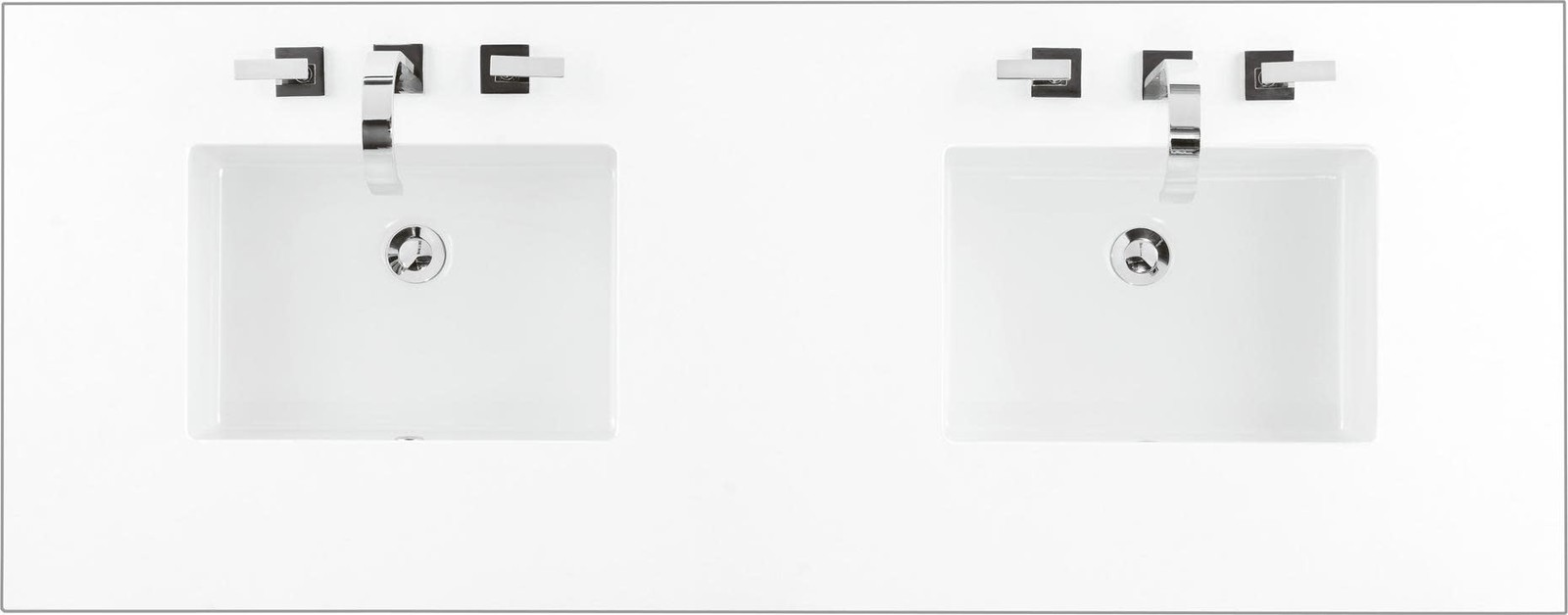 James Martin Vanities 050-S60D 60″ Ceramic and Stone Composite – White Zeus