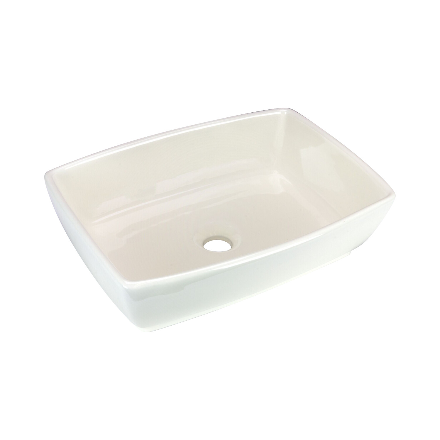 Tub Rectangular Vessel Bathroom Sink 18-3/4″ X 13-1/4″ X 5-1/2″ Ivory Porcelain