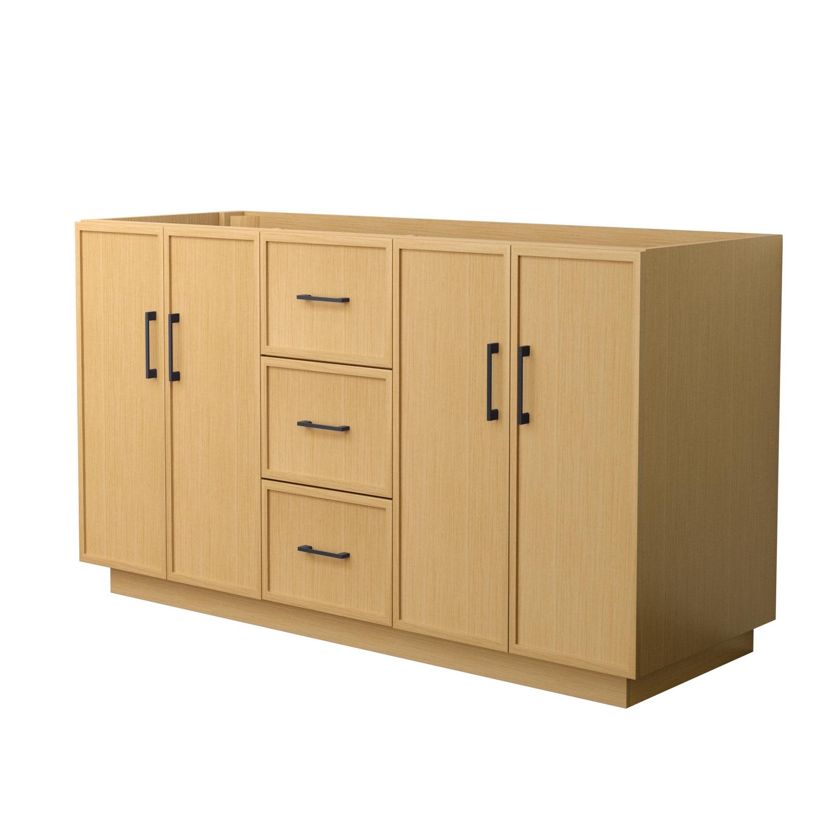 Wyndham Collection WCH7474-60D-CXSXX-MXX Elan TK 60″ Double – Light Oak / Matte
