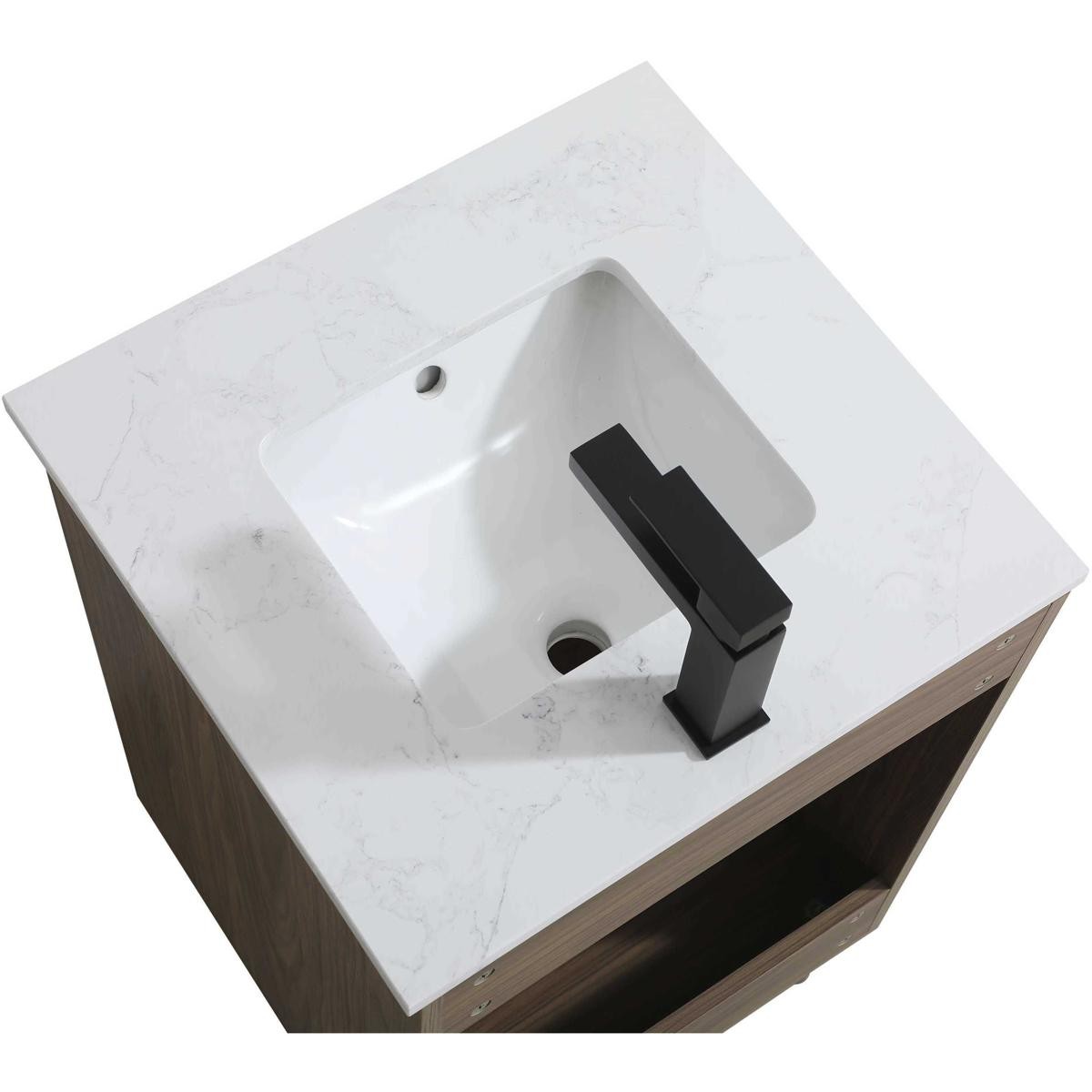 Elegant Lighting VF25020WB Chandler Vanity Walnut Brown