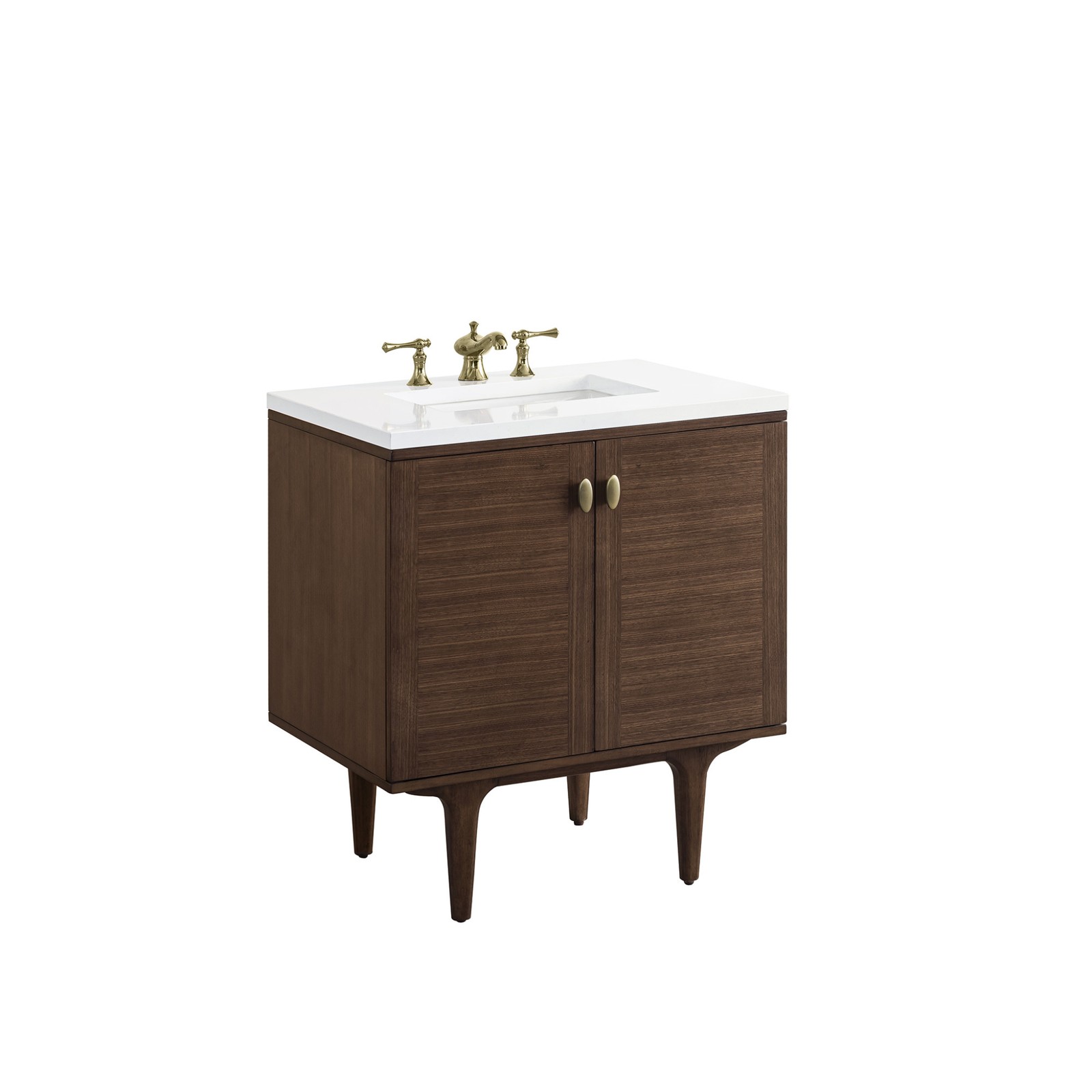 James Martin Vanities 670-V30-3WZ Amberly 30″ Single Basin Vanity – Mid-Century