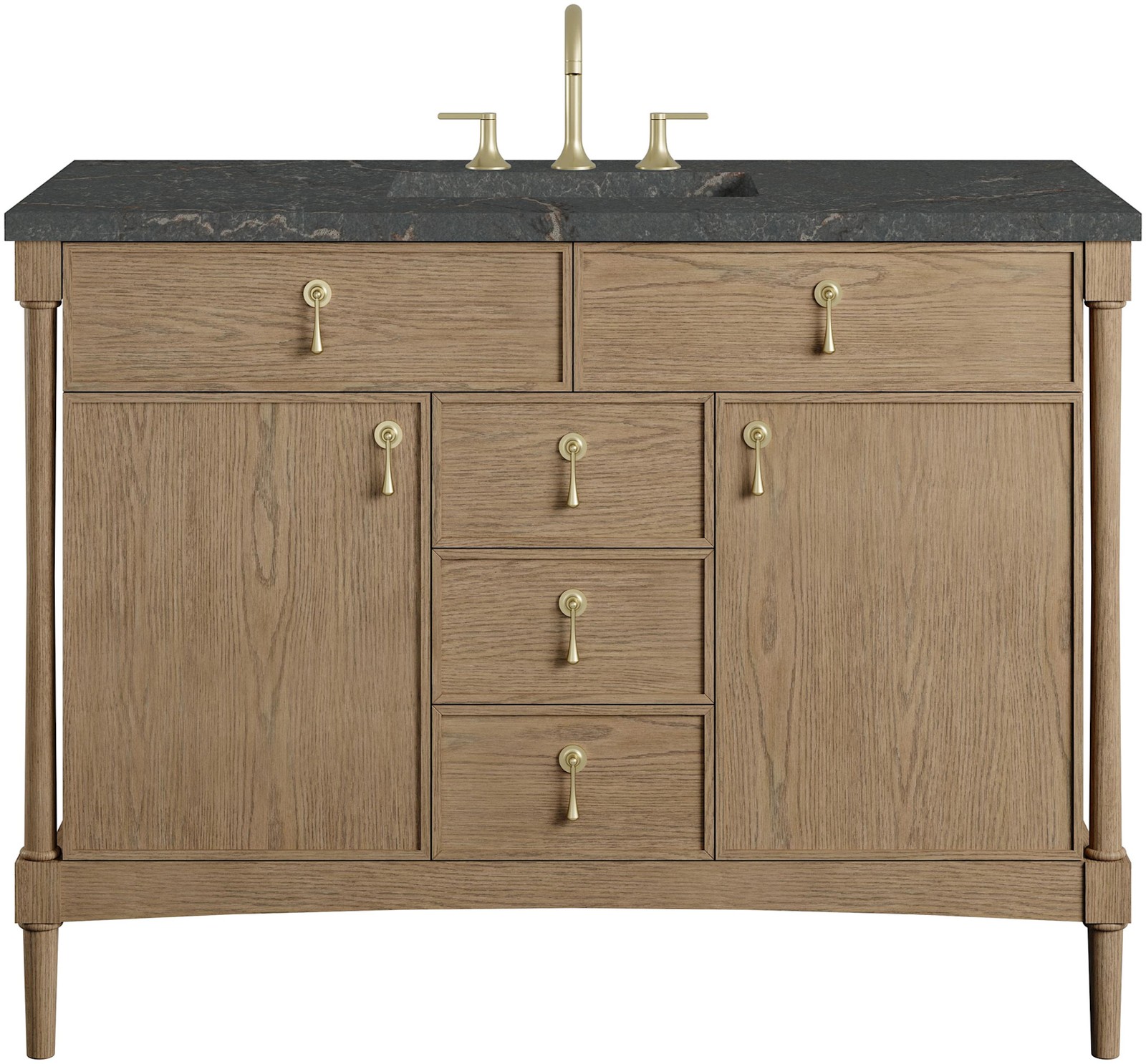 James Martin Vanities D680-V48-FPBL Kinnsden 48″ – Sable Oak