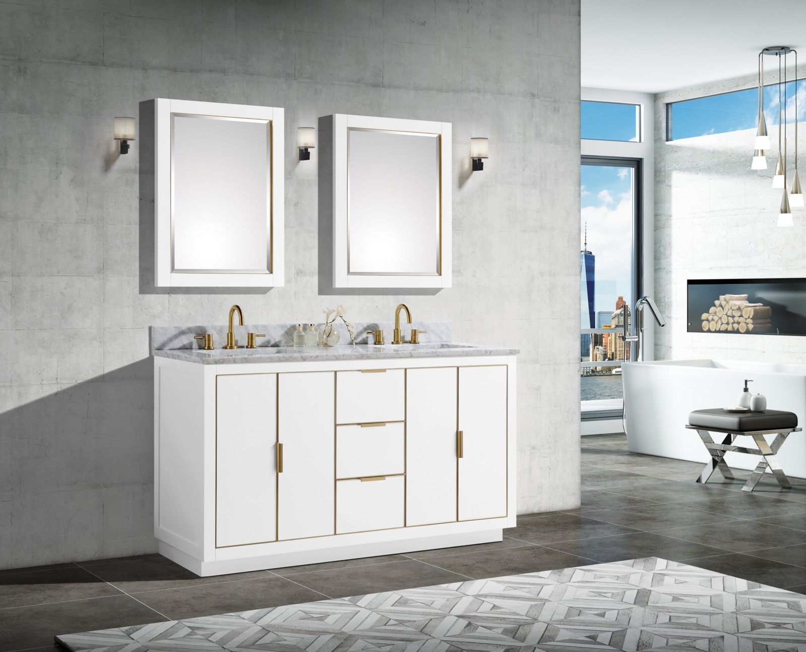 Avanity AUSTEN-VS61-G-C Austen 60″ – White