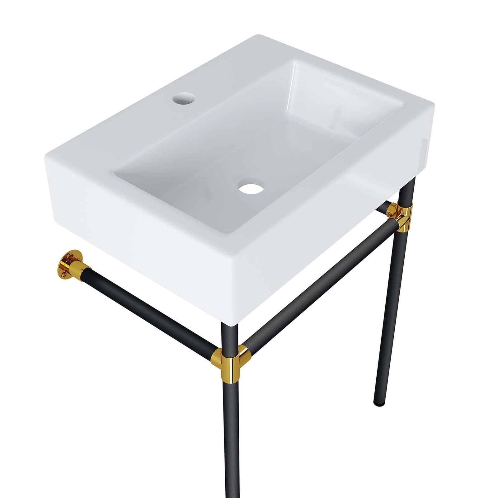 Redeem 24″ Wall-Mount Black Stainless Steel Bathroom Vanity