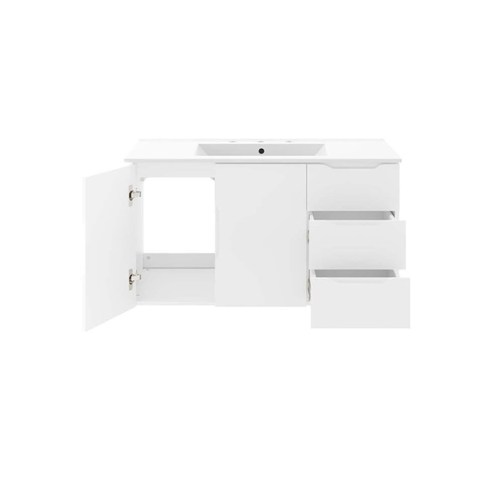 Modway Vitality 36″ Bathroom Vanity, 36 Inch, White White