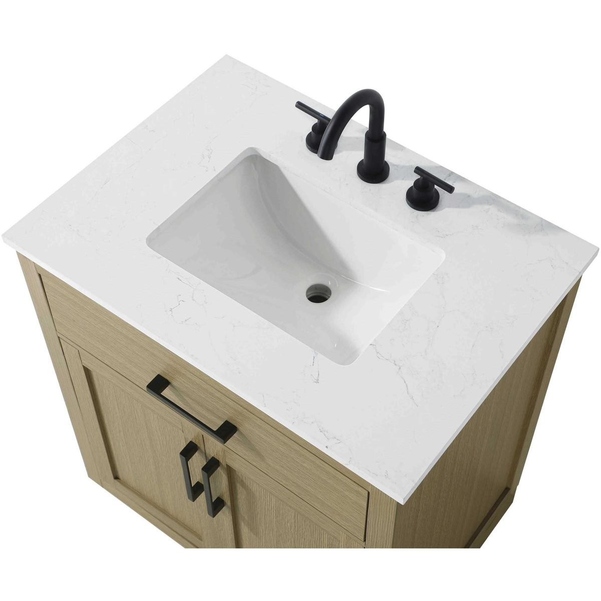 Elegant Lighting VF29730MHB Alden Vanity Honey Brown