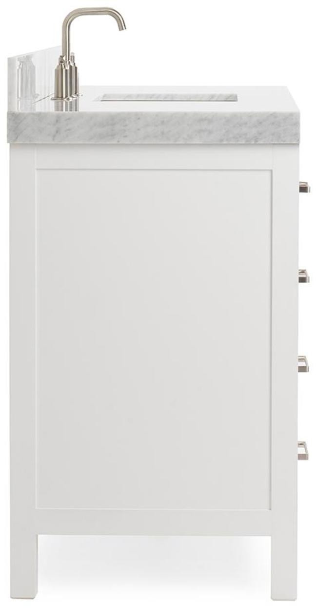 Ariel A054SCW5RVO Cambridge 55″ – Grey / Italian Carrara Marble Top / Brushed