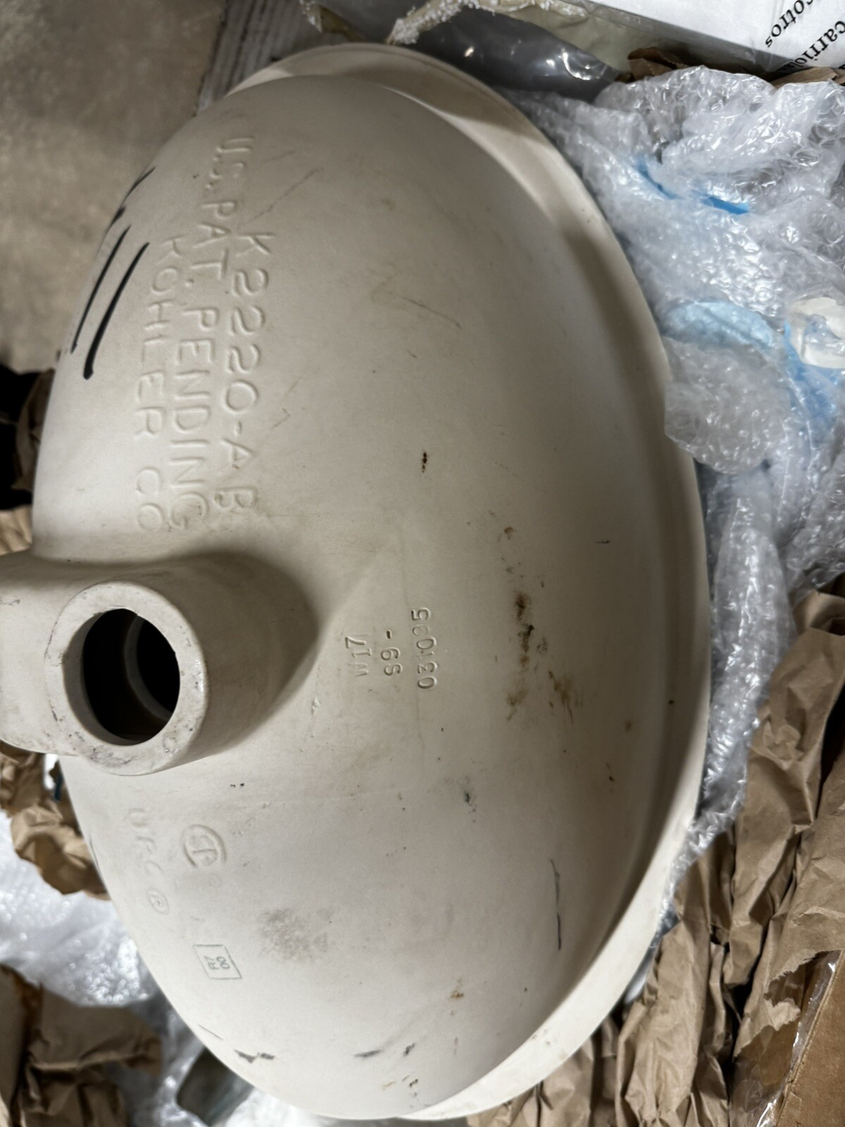 KOHLER Loon design on Vintage Self-rimming lavatory K-14157-NA