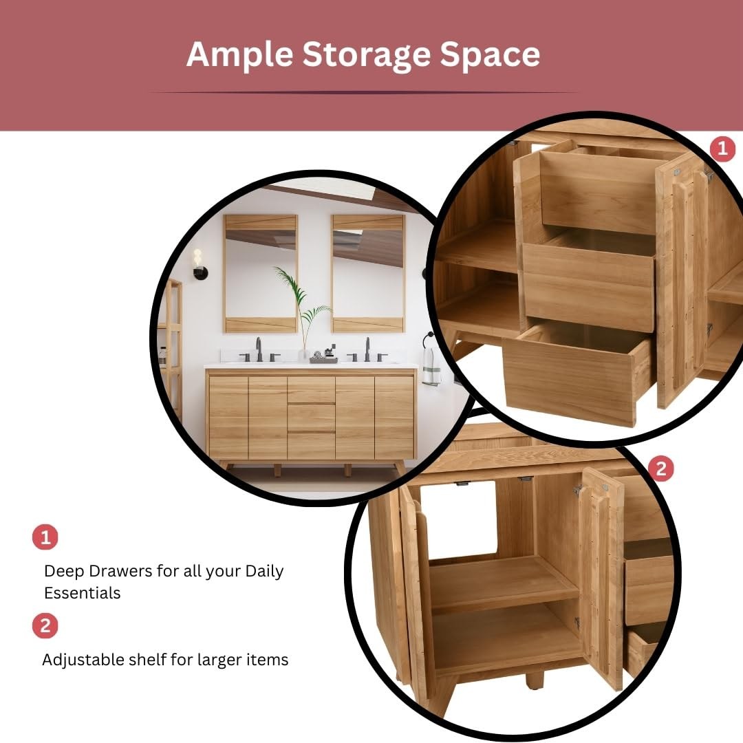 Avanity COVENTRY-VS61-E Coventry 60″ Free Standing Vanity Setanity Set*NEW*