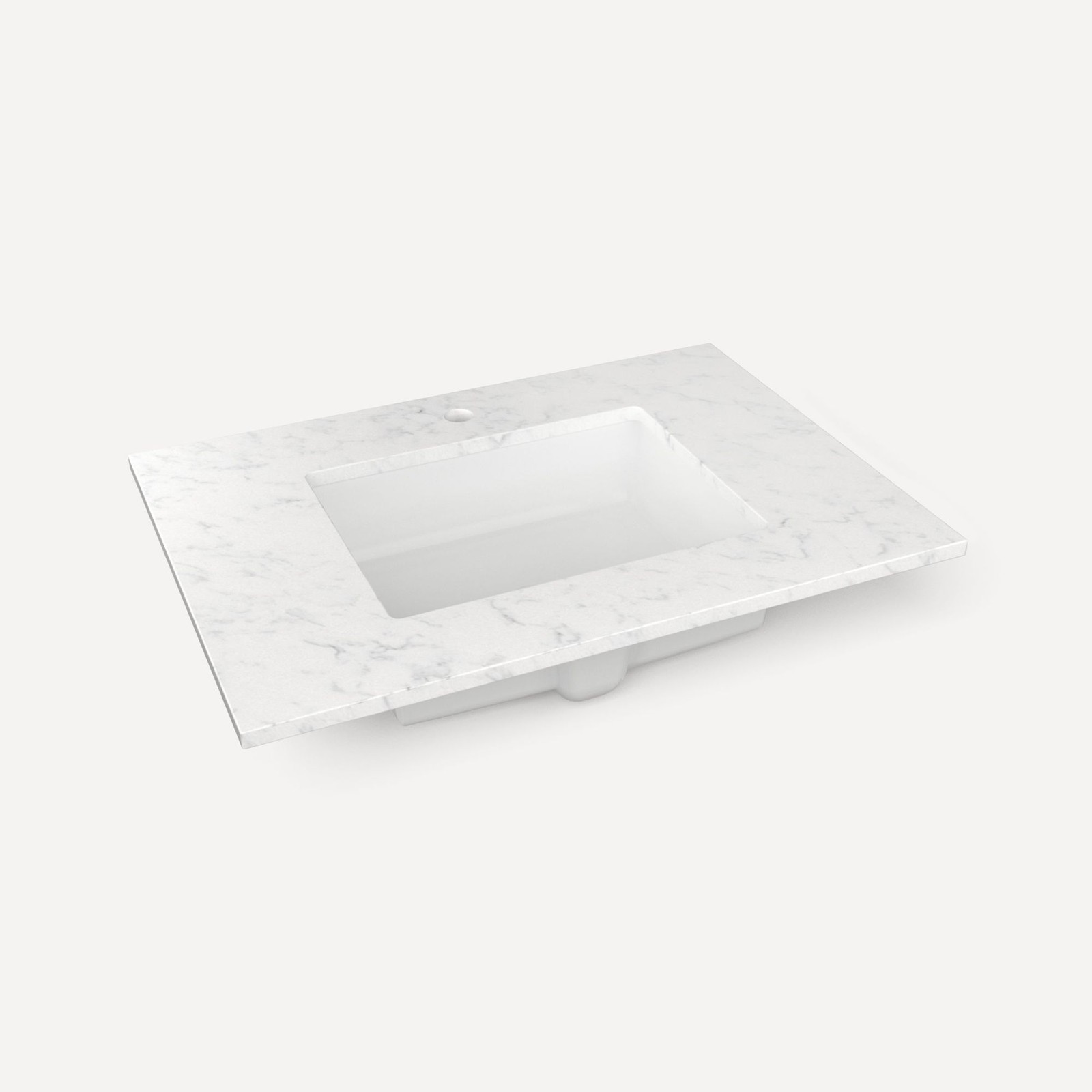 Robern TB31UCO-1 31″ Quartz Vanity Top for 1 Hole Faucet – Lyra