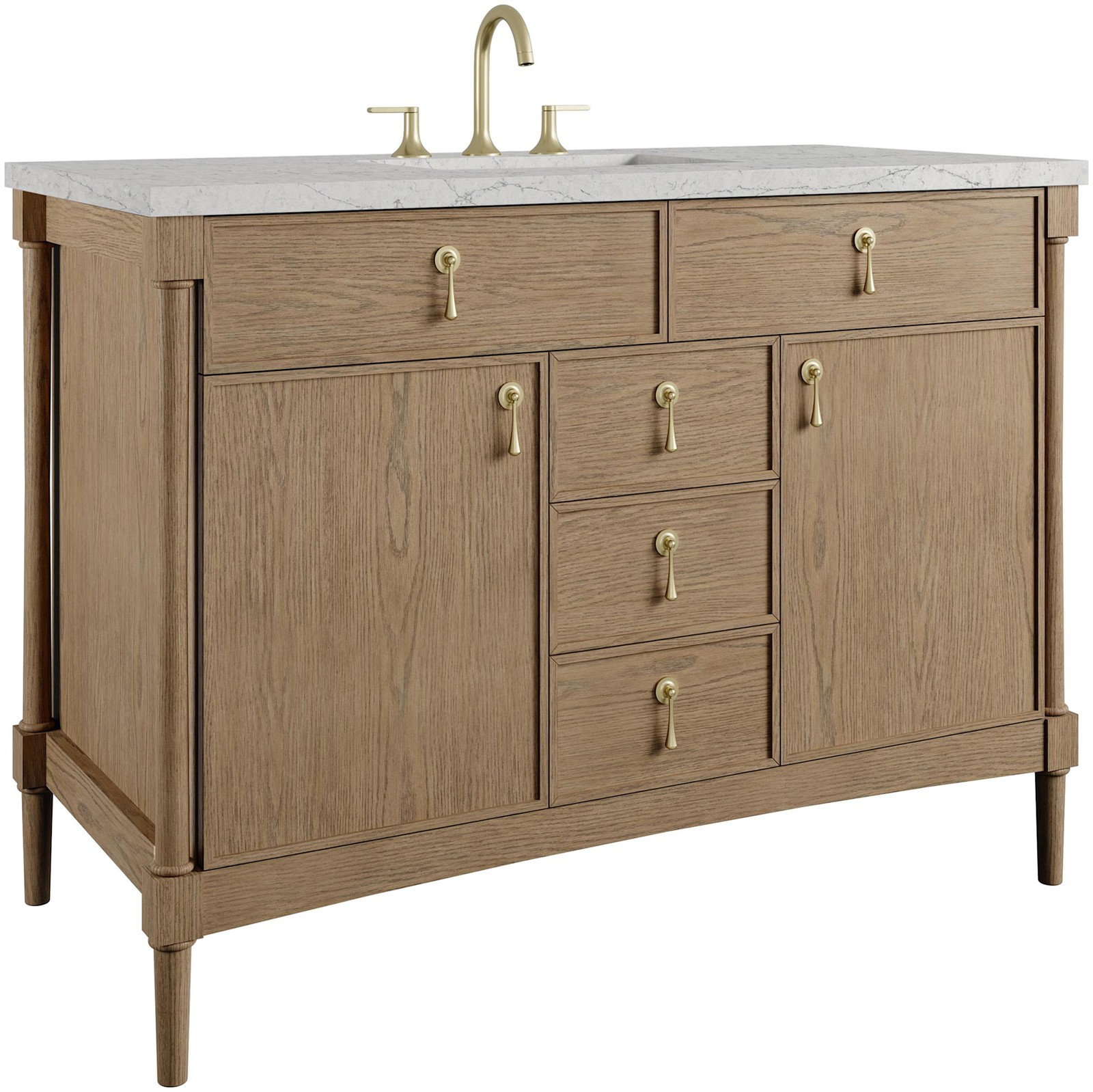 James Martin Vanities D680-V48-3EJP Kinnsden 48″ – Sable Oak