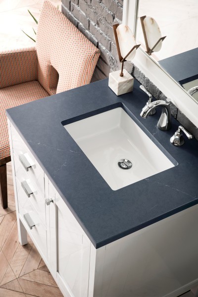 30″ James Martin Addison E444-V30-GW-3CSP Vanity Cabinet Charcoal Soapstone Top