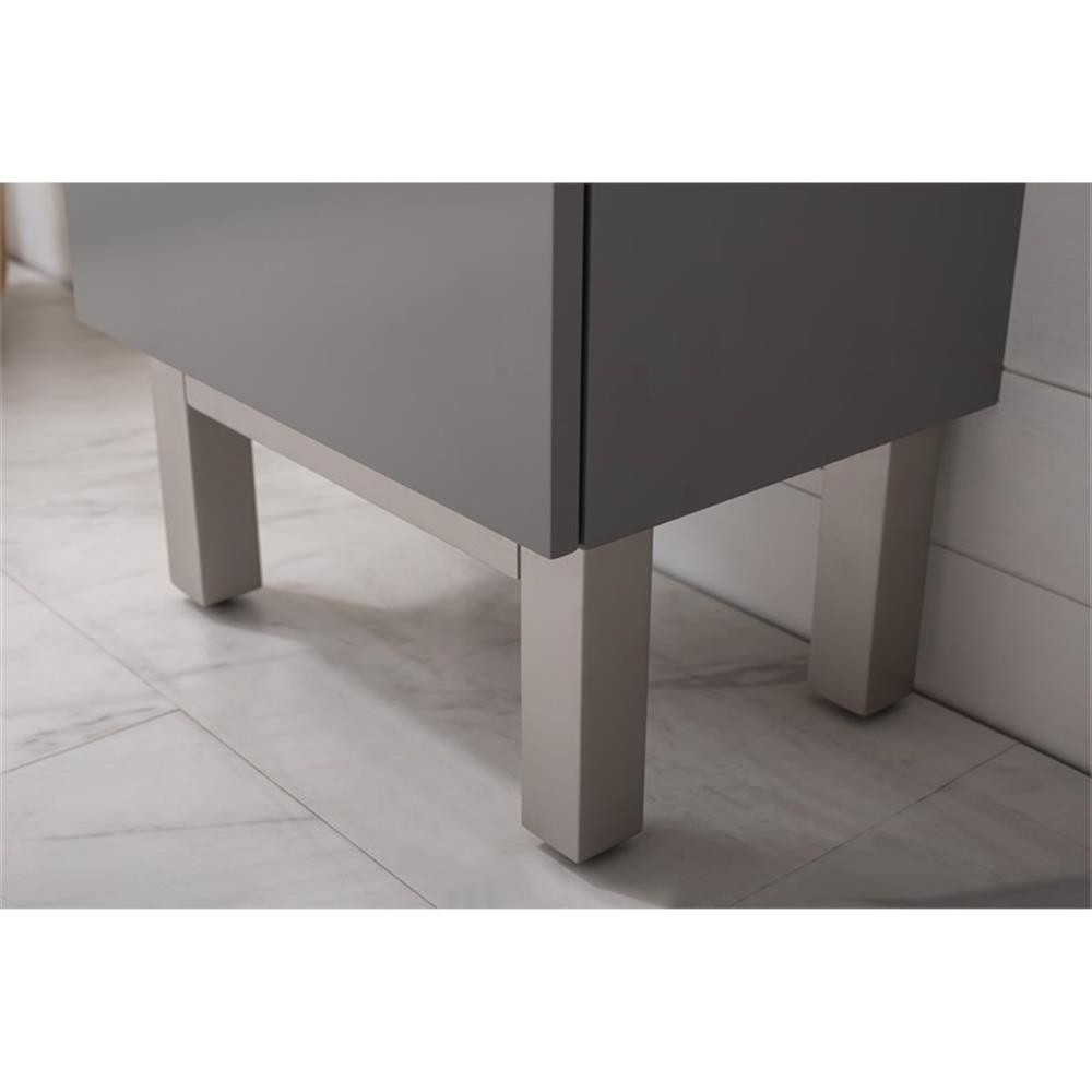 Design Element Stella 16.5″ Wood Single Sink Vanity in Gray