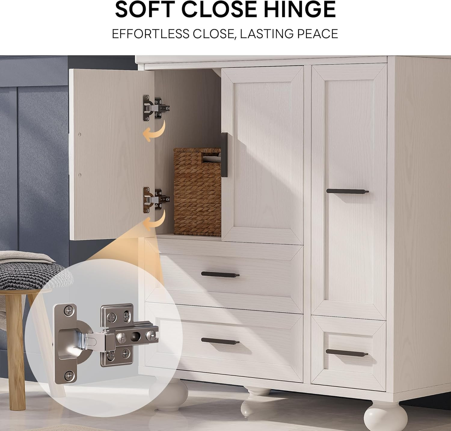 Modern 29.5″ Bathroom Vanity with Sink, Hair Tool Drawer & Quick Assembly