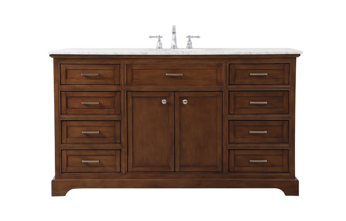 Elegant Lighting VF15060WH Americana 60″ – Natural Wood