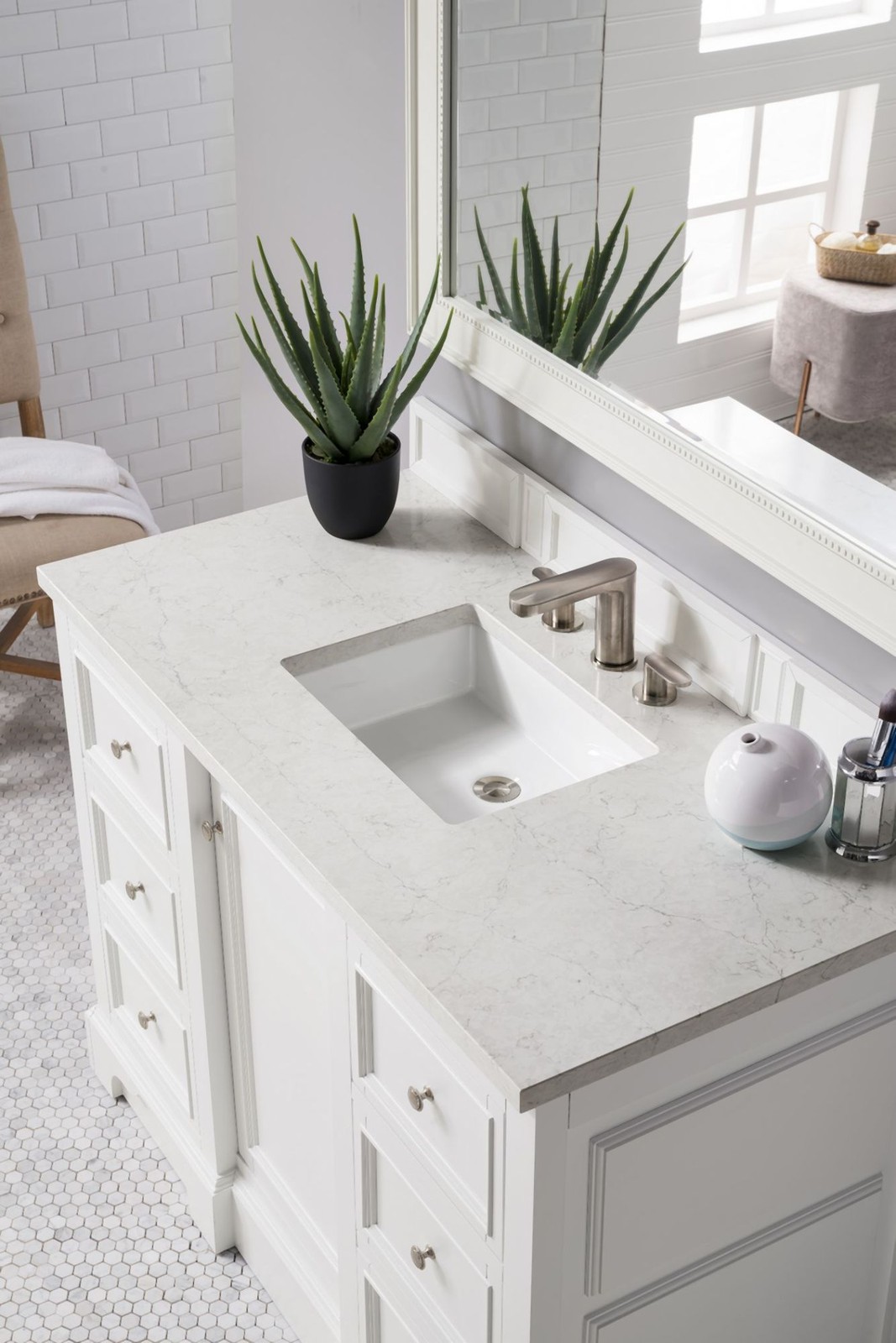 James Martin Vanities 825-V48-3EJP De Soto 48″ – White