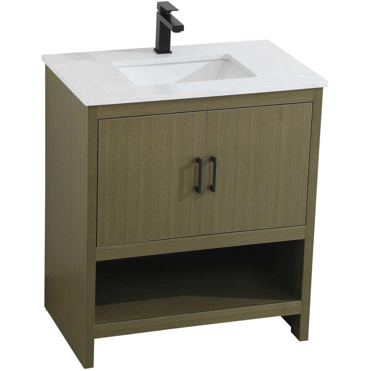 Elegant Lighting VF25230MCB Ira Vanity Chestnut Brown
