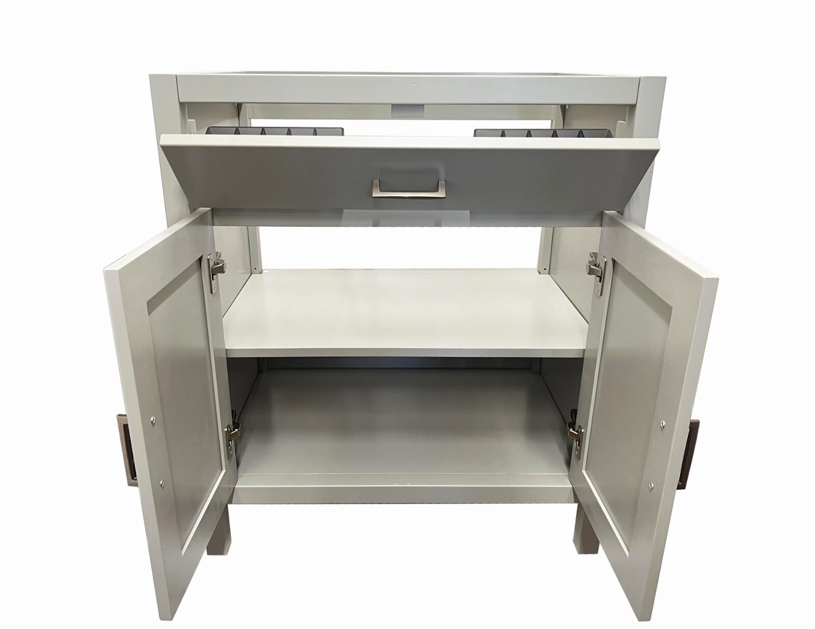30″ Light grey Shaker Single-sink Bathroom Vanity Base Cabinet NE-V3021-LG