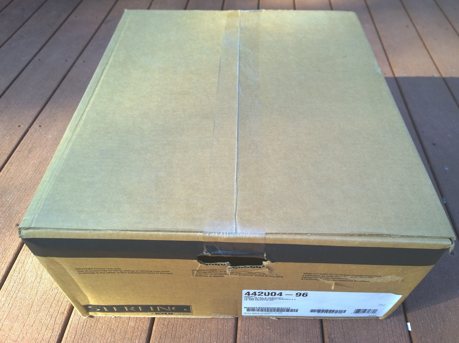 NIB Kohler 442004-96 Bathroom Biscuit-Color Drop-In Oval VANITY SINK