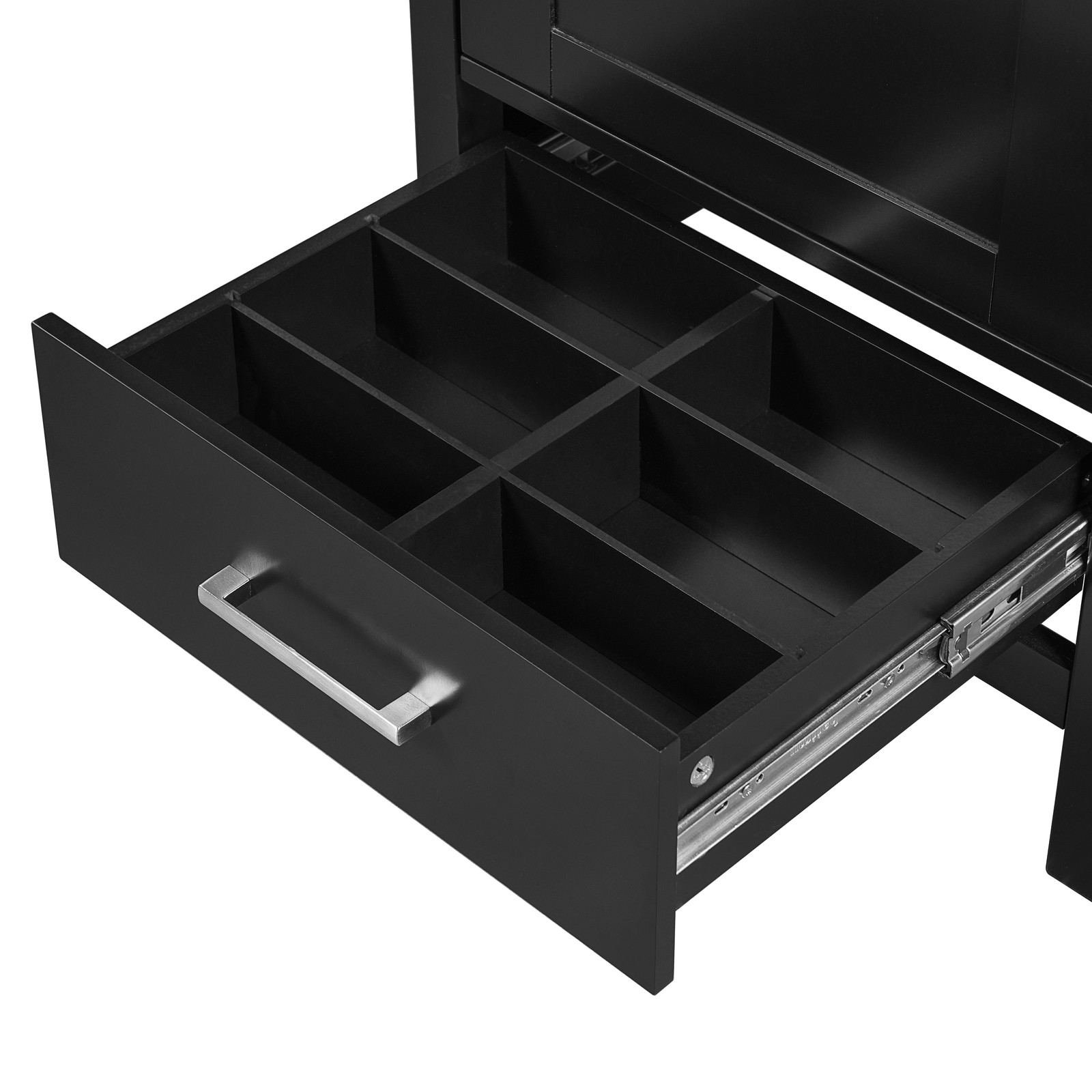 Modern Bathroom Vanity w/Ceramic Sink,Storage Cabinet w/Soft-Close Drawer & Door