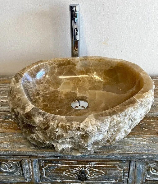 ONYX SINK, Tabletop Vanity Onyx Wash Basin, Balinese Onyx Marble Sinks