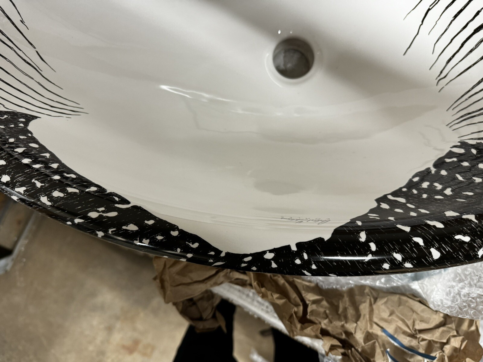 KOHLER Loon design on Vintage Self-rimming lavatory K-14157-NA