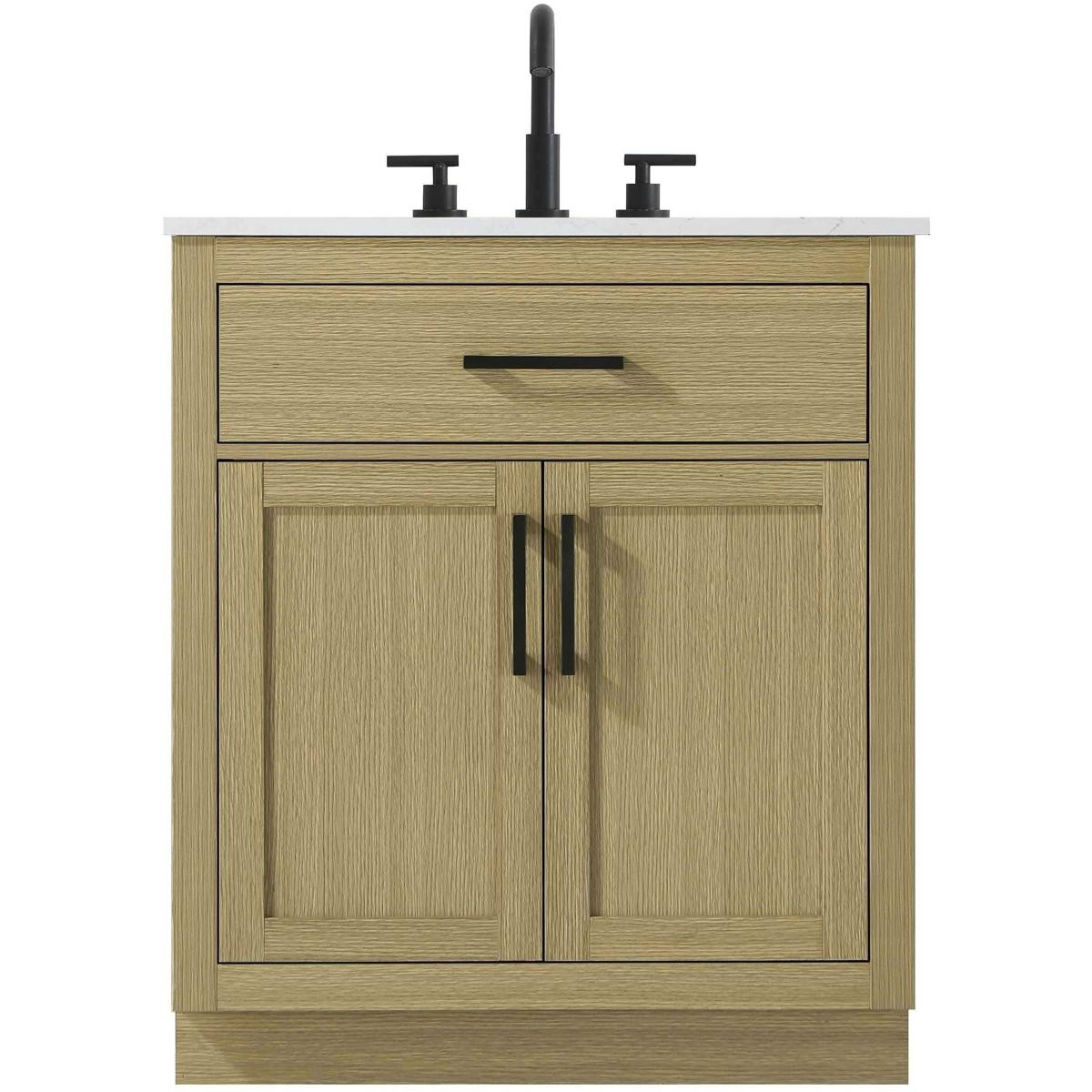 Elegant Lighting VF29730MHB Alden Vanity Honey Brown