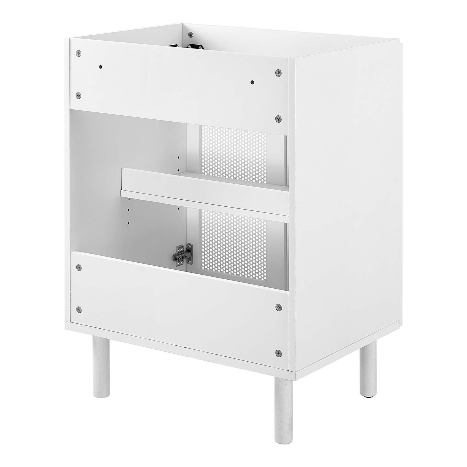 Calla 24″ Perforated Metal Bathroom Vanity Cabinet (Sink Basin Not Included)