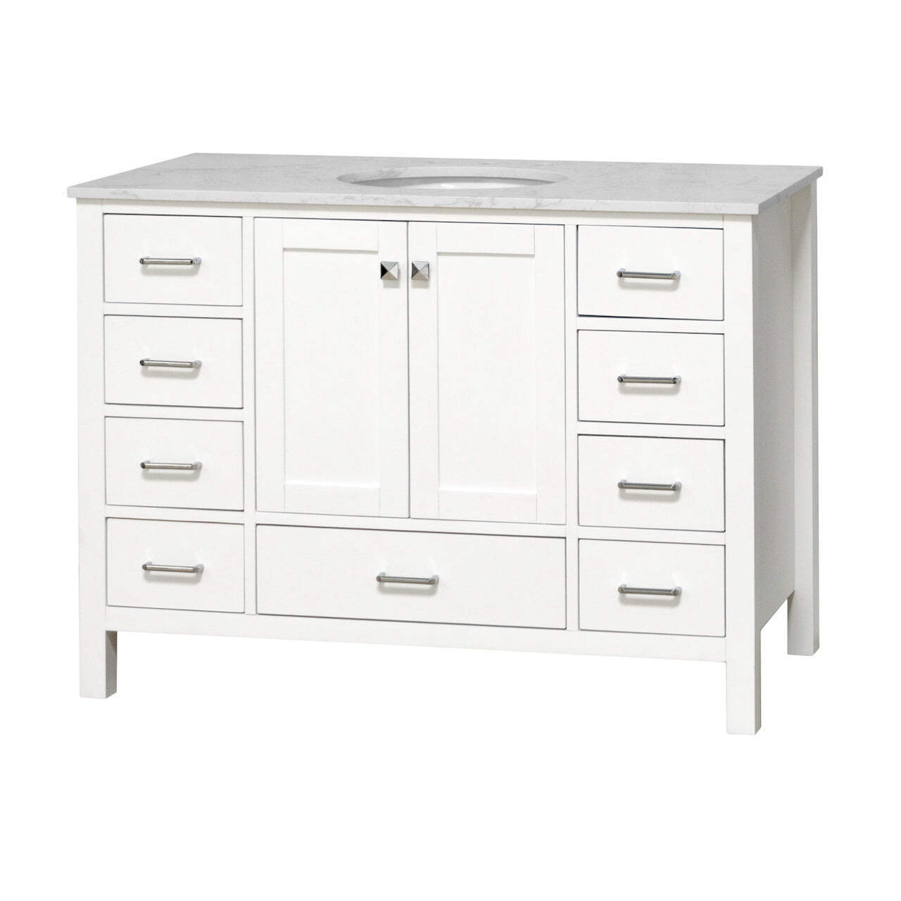 Horizon 48-inch Vanity with Engineered Carrara Top