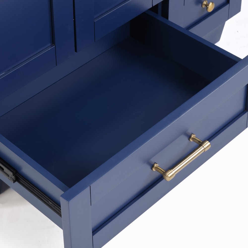 Bathroom Vanity W Ceramic Sink Soft-Close Drawers