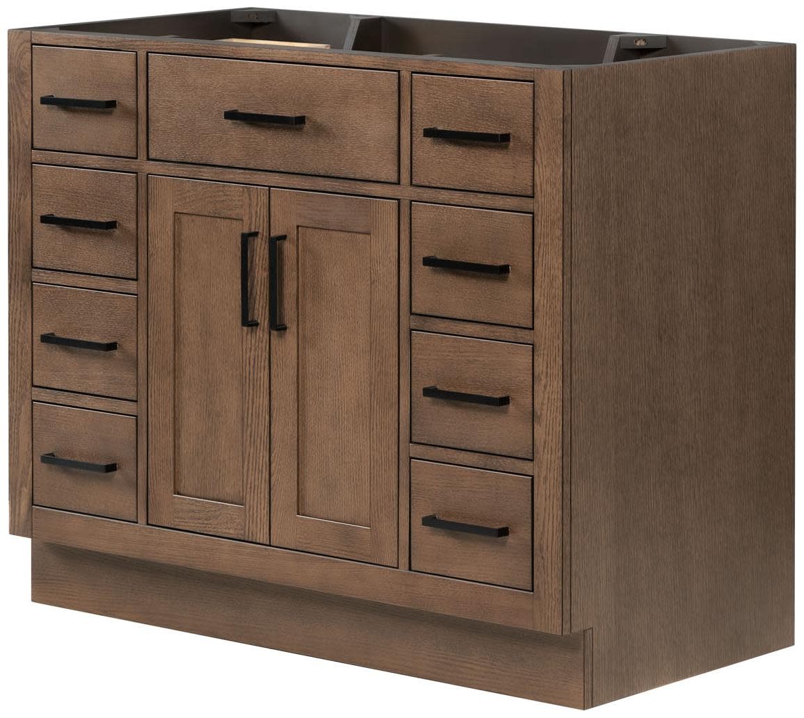 Ariel T042S-BC Hepburn 42″ Single – Oak / Matte Black Hardware