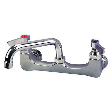 Dominion Faucets 77-9206 Low Arc Service Sink Faucet 2, Wall, Brass