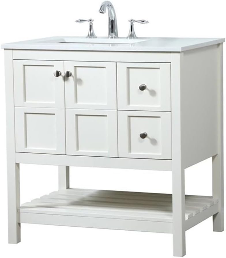 Elegant Lighting – VF16432WH – 32 inch Single Bathroom Vanity in White