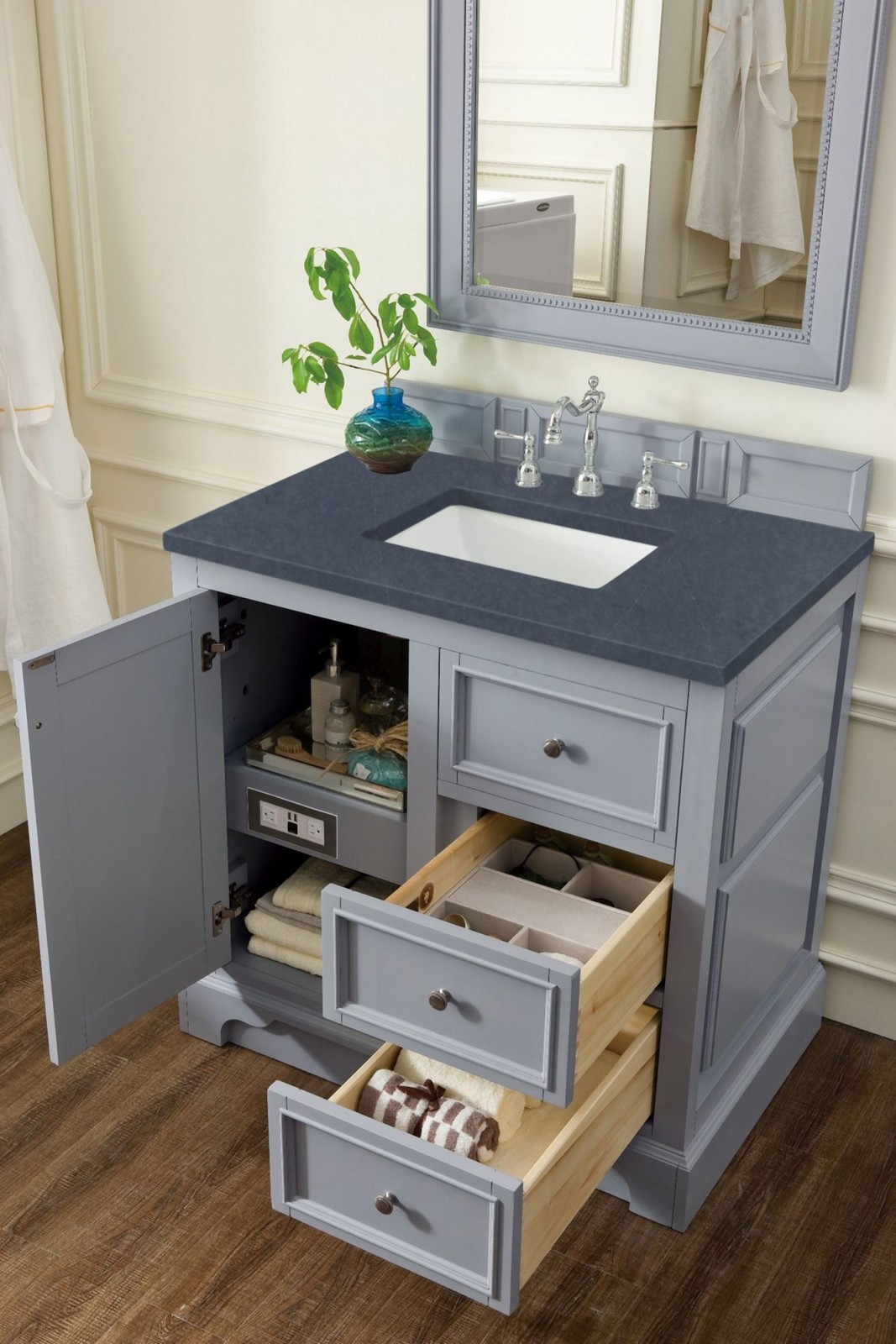 James Martin Vanities 825-V36-3CSP De Soto 36″ – White