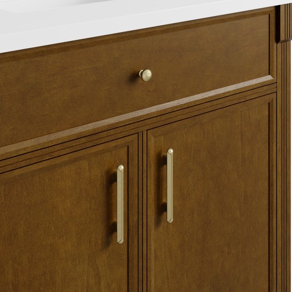 36″ James Martin Bellshire 660-V36-HNO Single Vanity Cabinet Honey Oak