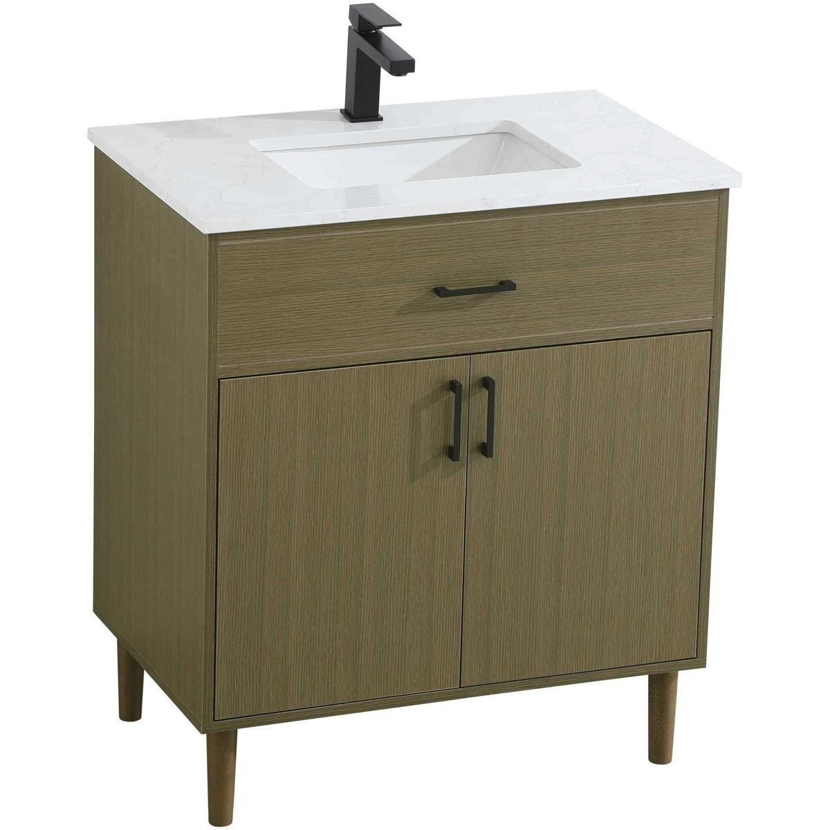 Elegant Lighting VF25030MCB Chandler Vanity Chestnut Brown