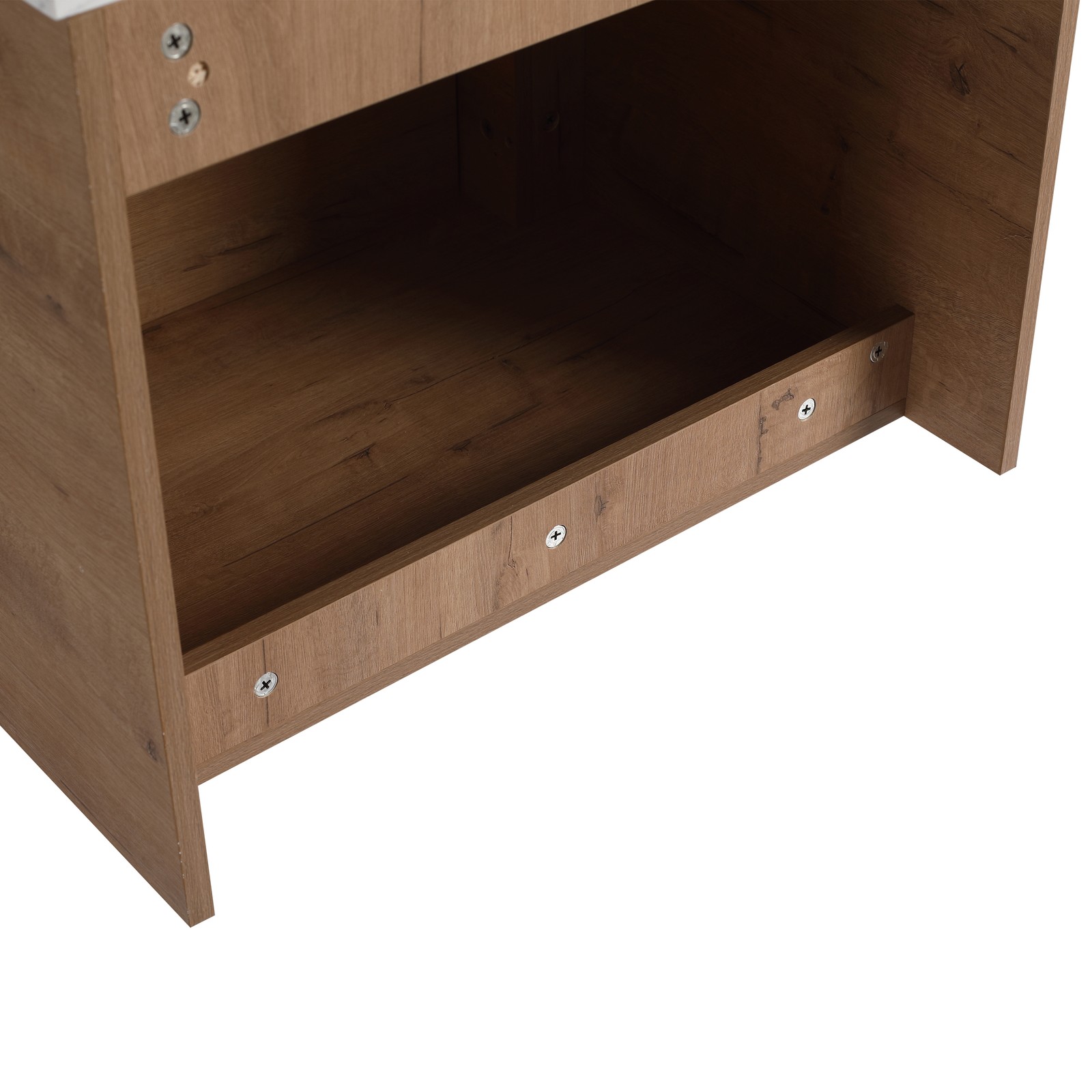 24″ Wood Floating Bathroom Vanity W/Soft-Close Door Cabinet Wall Mounted No Sink
