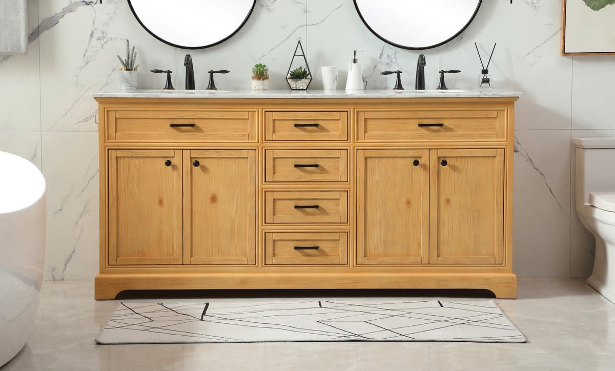 Elegant Lighting VF15072D Americana 72″ – Natural Wood