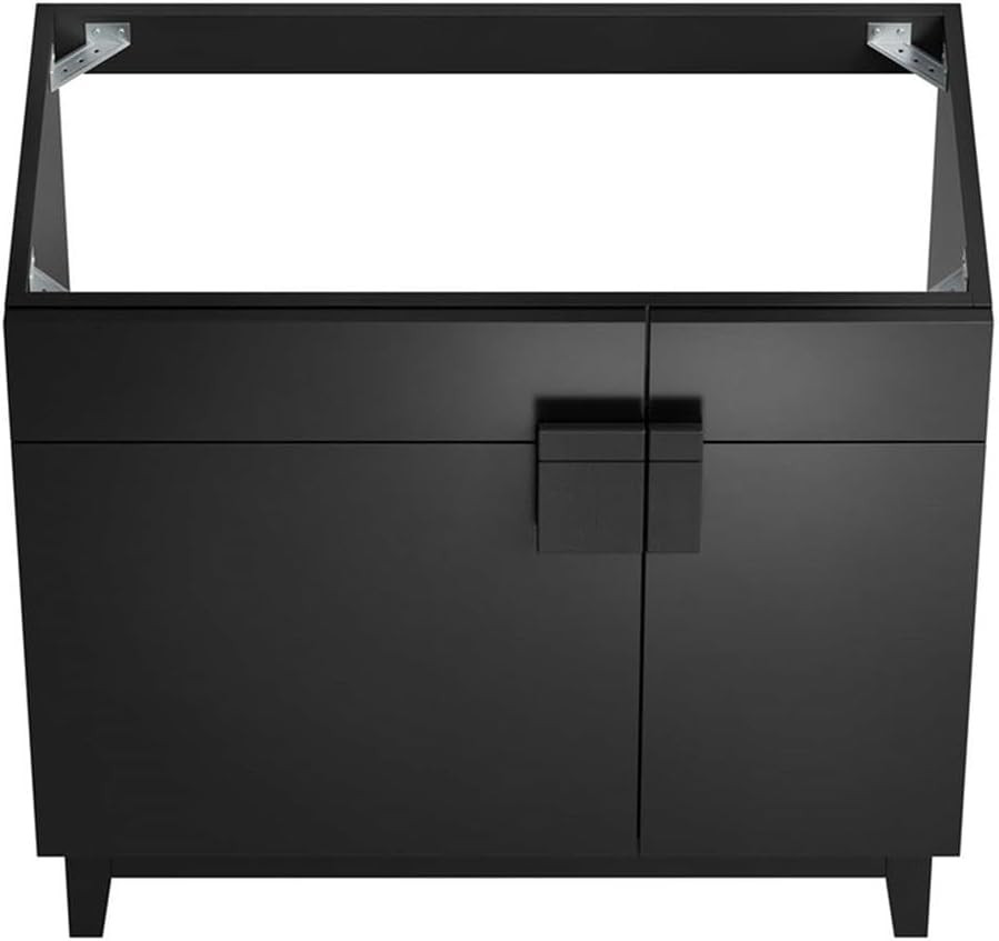 Miles 36″ Black Bathroom Vanity Cabinet – Sink Basin Not Included