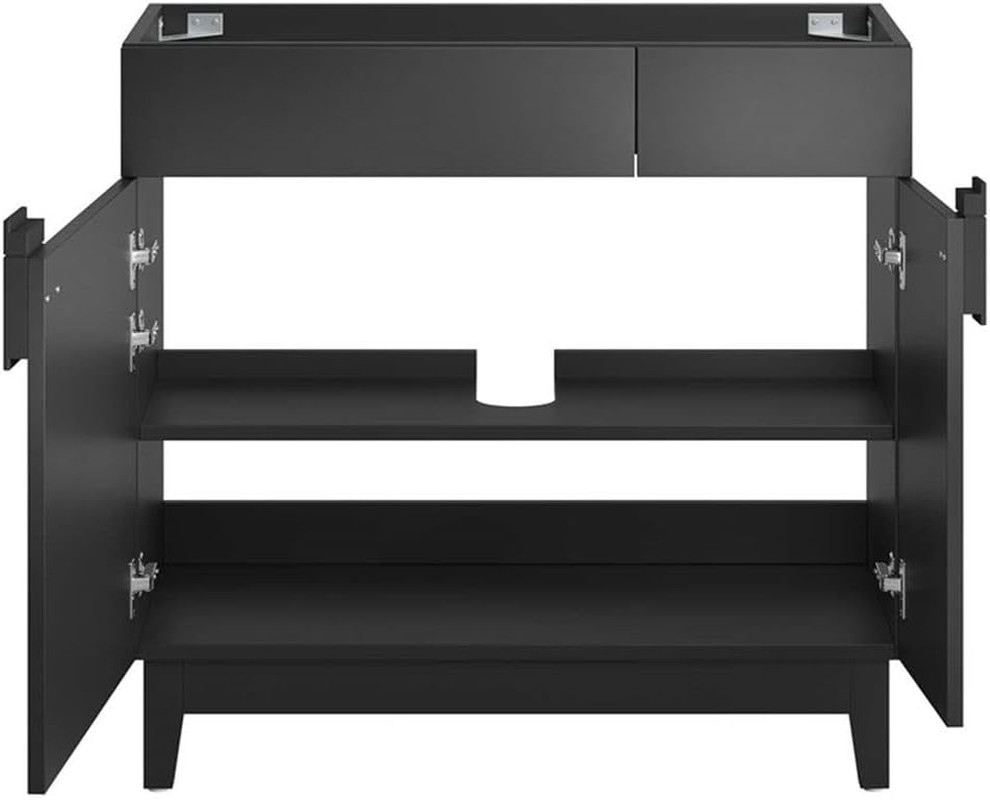 Miles 36″ Black Bathroom Vanity Cabinet – Sink Basin Not Included