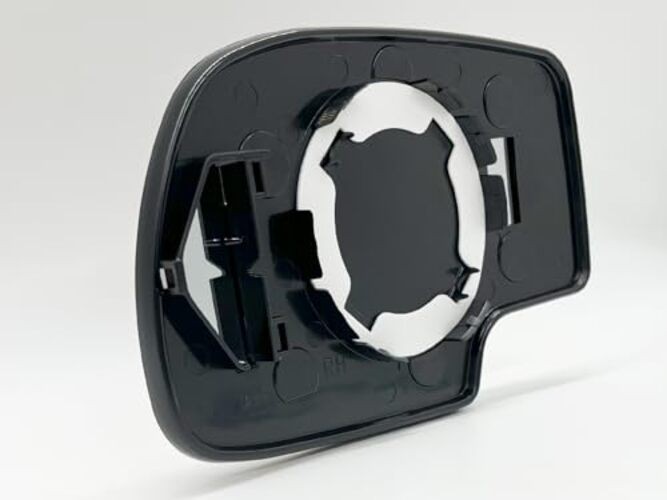 APA Replacement Mirror Glass Non-Heated with Base for Passenger Side Non-Heated
