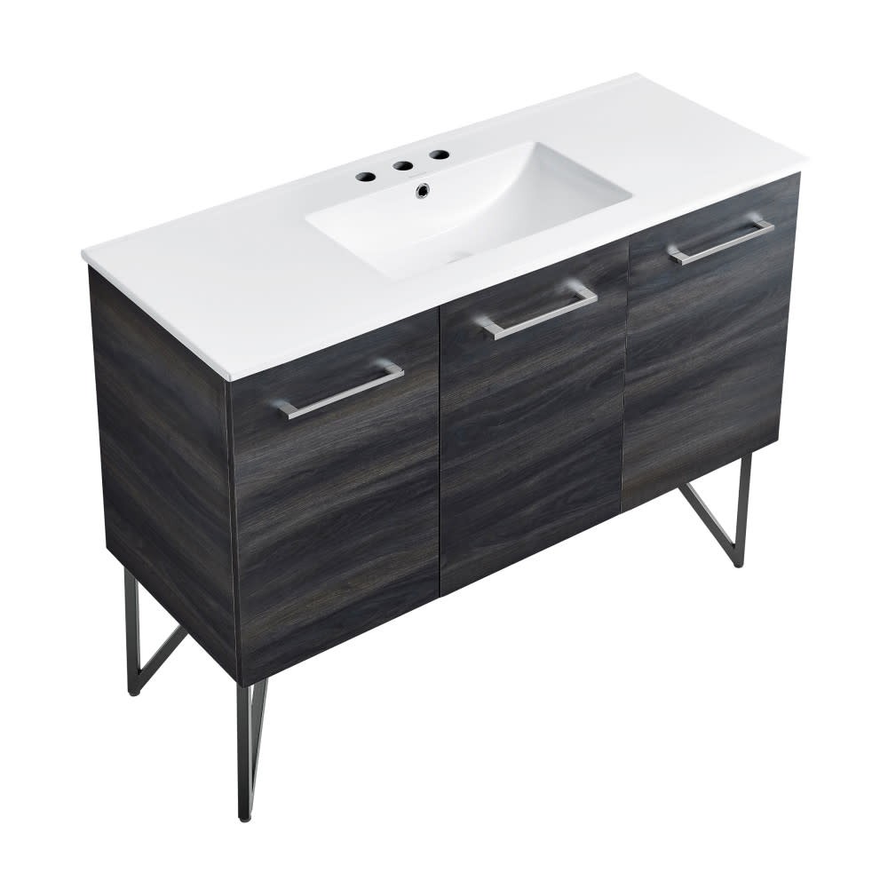 Swiss Madison SM-BV224-3 Annecy 48″ – Black Walnut / White