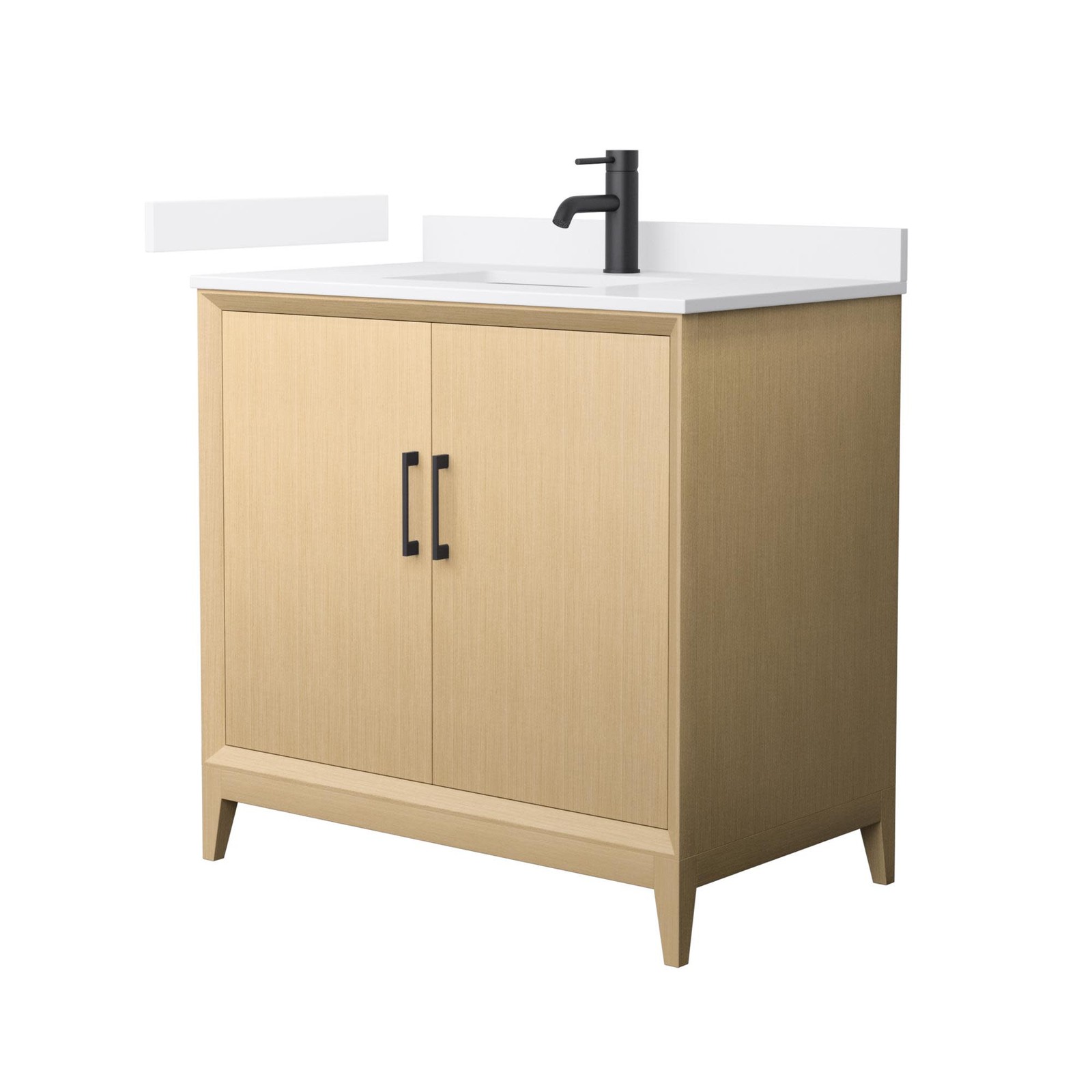 Wyndham Collection WCH7575-36S-VCA-MXX Janna 36″ – White Oak / White Cultured