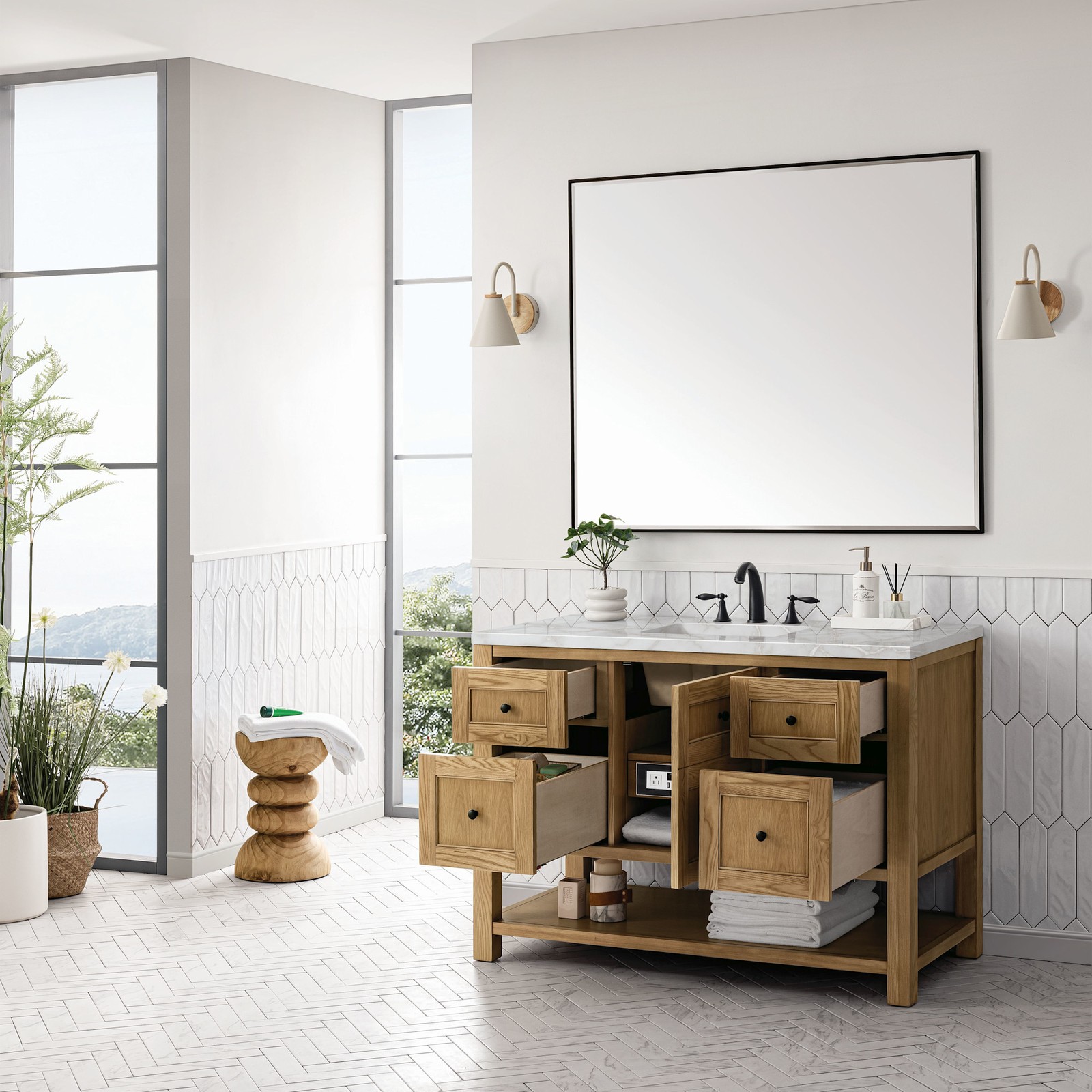 James Martin Vanities 330-V48-FVSL Breckenridge 48″ – White