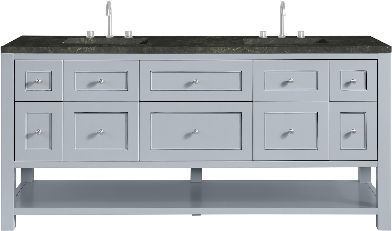 James Martin Vanities 330-V72-3PHT Breckenridge 72″ – Serenity Blue